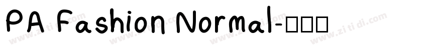 PA Fashion Normal字体转换